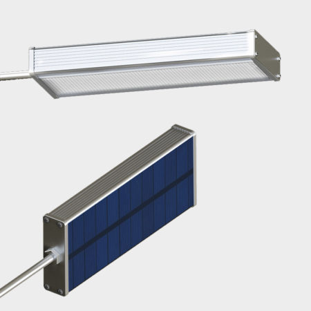 Solar motion wall light